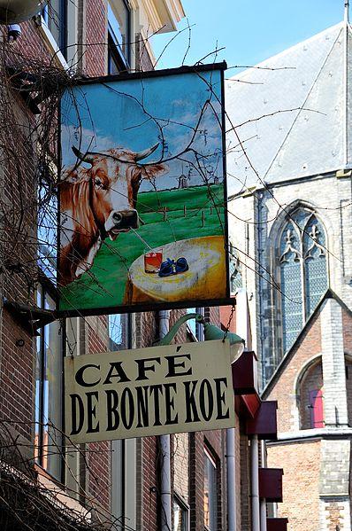Photo Café de Bonte Koe en Leiden, Manger & boire, Boire un verre
